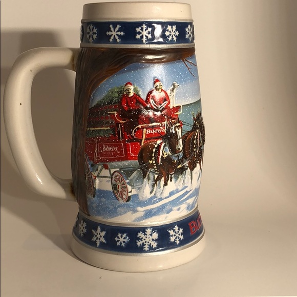 1995 Ceramic Budweiser Beer Stein - Picture 2 of 8